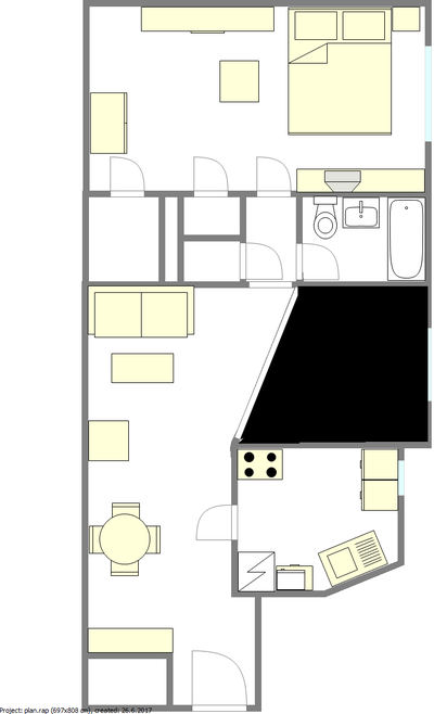 Wohnung Gramercy Park - Interaktiven Plan