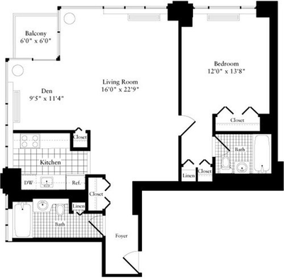 Apartment Upper West Side - Interactive plan