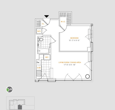 Appartamento Manhattan Valley - Piantina interattiva