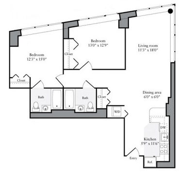 Apartment Clinton - Interactive plan