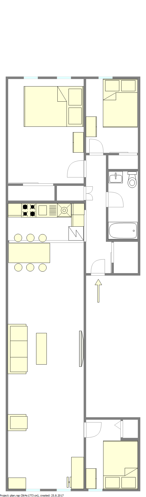 Apartment Astoria - Interactive plan