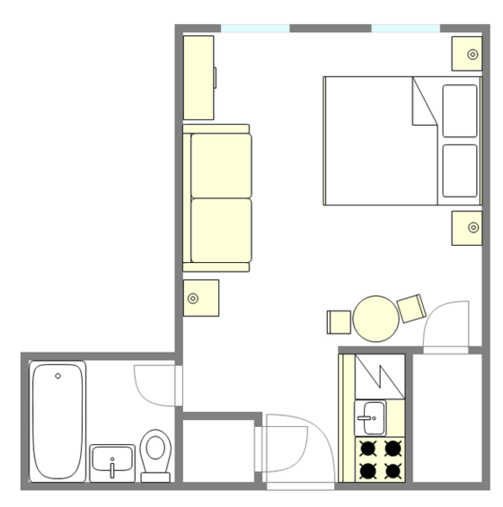 Apartment Yorkville - Interactive plan