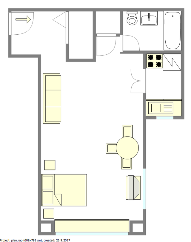 Apartamento Turtle Bay - Plano interativo