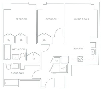 Wohnung Sutton - Interaktiven Plan