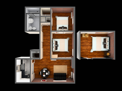 Appartement Hell's Kitchen - Plan interactif