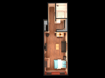 Appartement Hell's Kitchen - Plan interactif