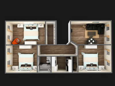 Apartment Midtown West - Interactive plan