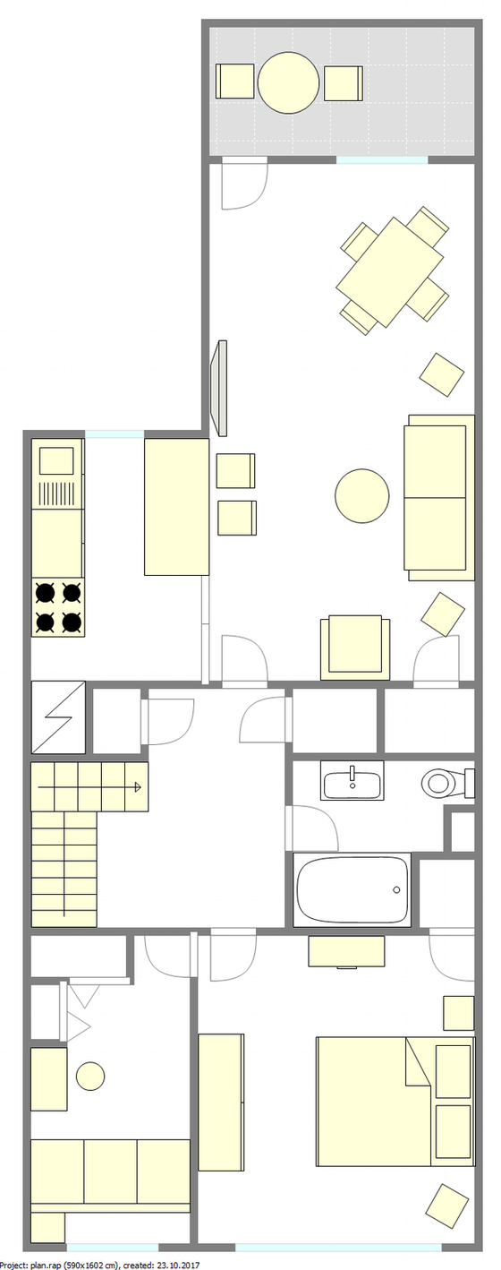 Apartment Crown Heights - Interactive plan