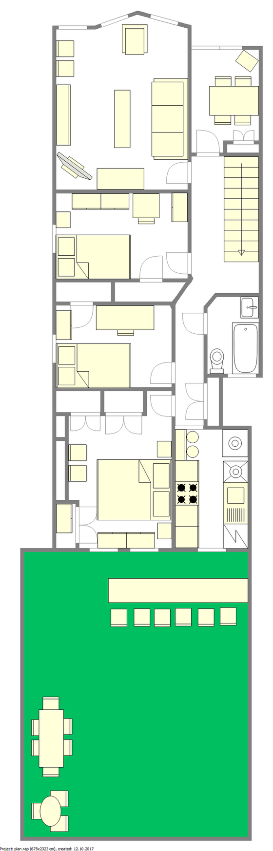Apartamento Long Island City - Plano interativo