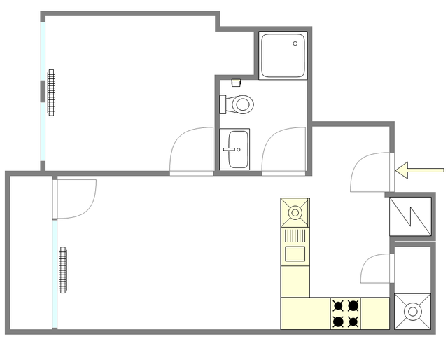 Apartamento Park Slope - Plano interactivo