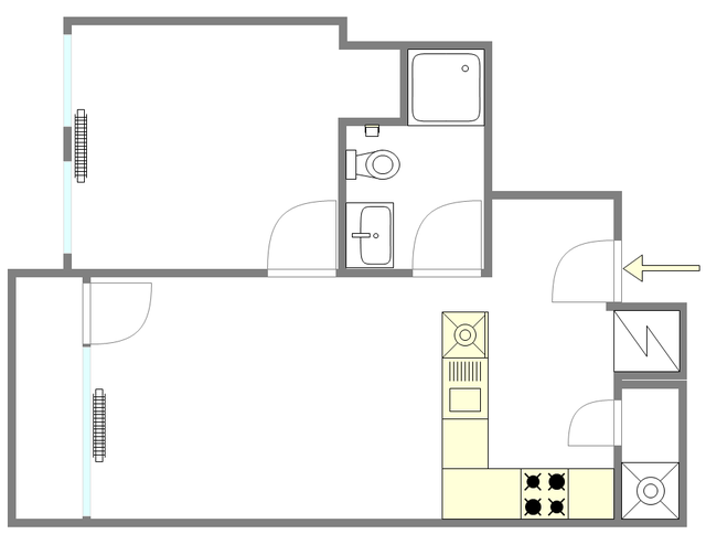 Квартира Park Slope - Интерактивный план
