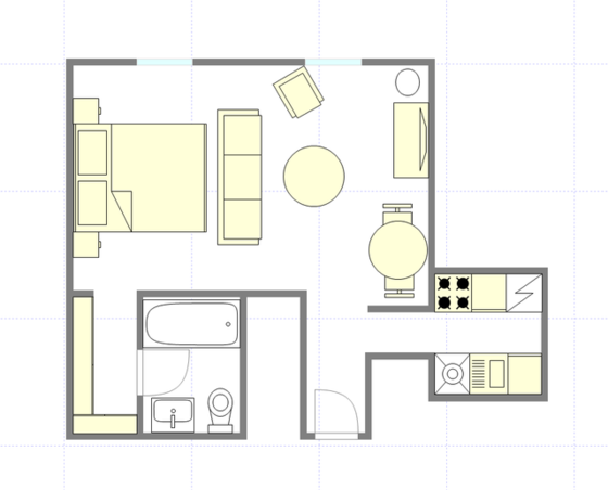 Квартира Midtown West - Интерактивный план