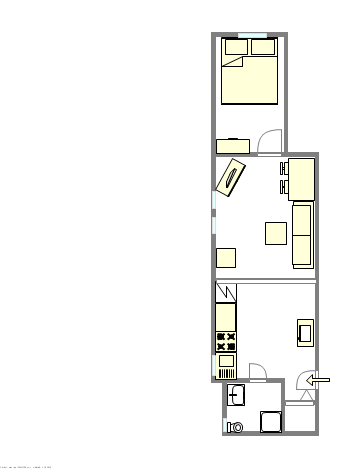 公寓 East Village - 平面图