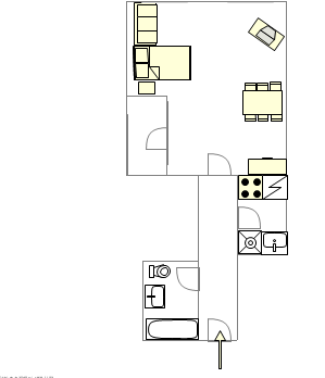 公寓 Turtle Bay - 平面图