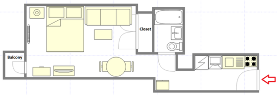 Apartment Murray Hill - Interactive plan