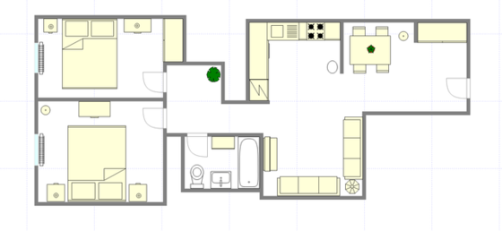 Apartamento East Harlem - Plano interactivo