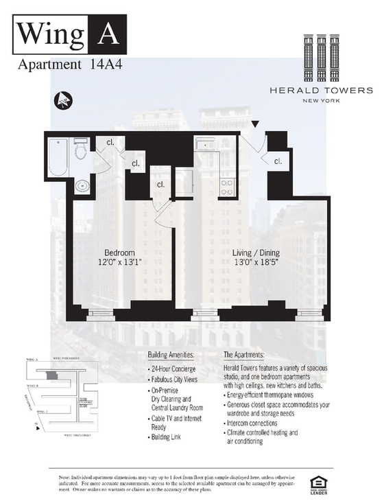 Apartment Midtown West - Interactive plan