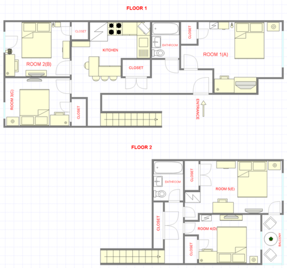 Duplex Bronx - Interaktiven Plan
