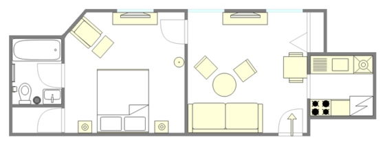 Apartment Midtown West - Interactive plan