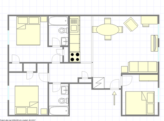 公寓 Flatbush - 平面图