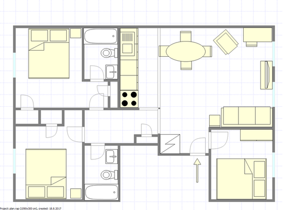 Appartement Flatbush - Plan interactif