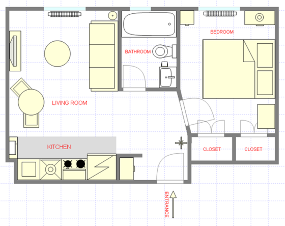 Apartment Midtown West - Interactive plan