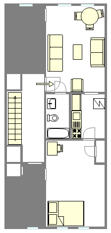 Квартира Bedford Stuyvesant - Интерактивный план