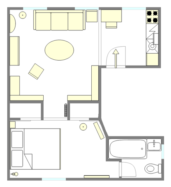 Appartement Kips Bay - Plan interactif