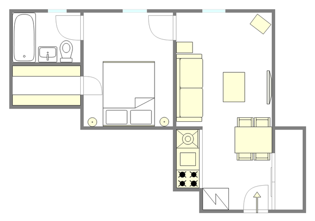 Wohnung Yorkville - Interaktiven Plan