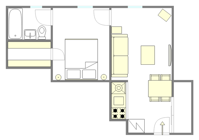 Apartment Yorkville - Interactive plan