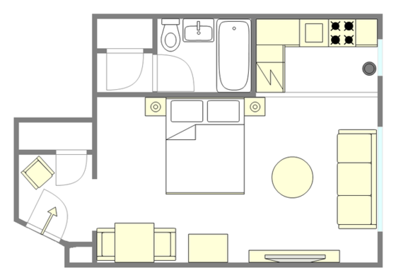 Apartment Midtown East - Interactive plan