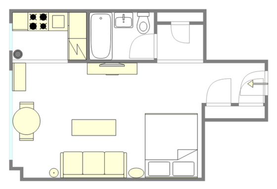 Appartement Midtown East - Plan interactif