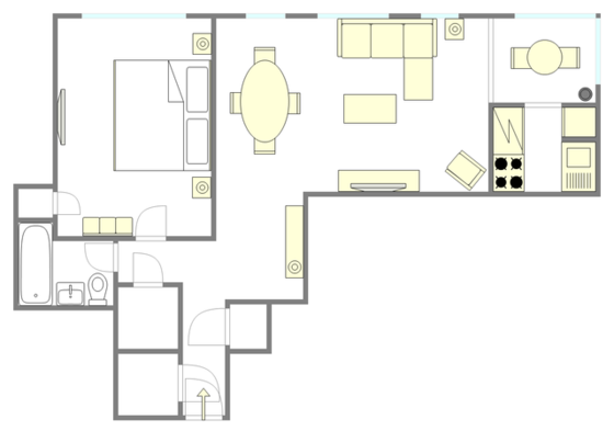 Apartment Midtown East - Interactive plan
