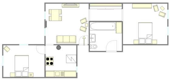 Apartment Bushwick - Interactive plan