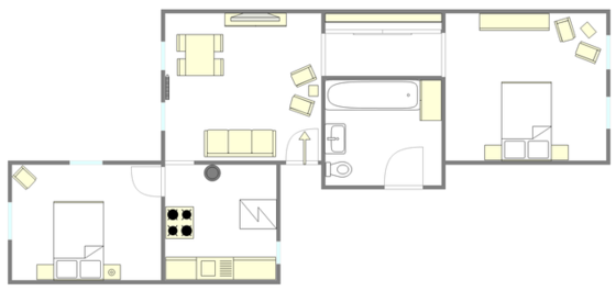 Квартира Bushwick - Интерактивный план