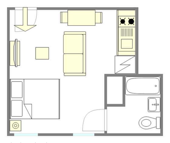 Wohnung Midtown East - Interaktiven Plan