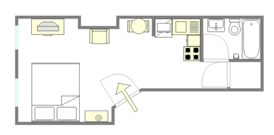 Apartamento Upper East Side - Plano interactivo