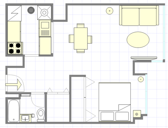 公寓 Carnegie Hill - 平面图
