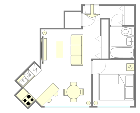 Квартира Kips Bay - Интерактивный план