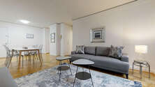 Apartment Theatre District - Living room