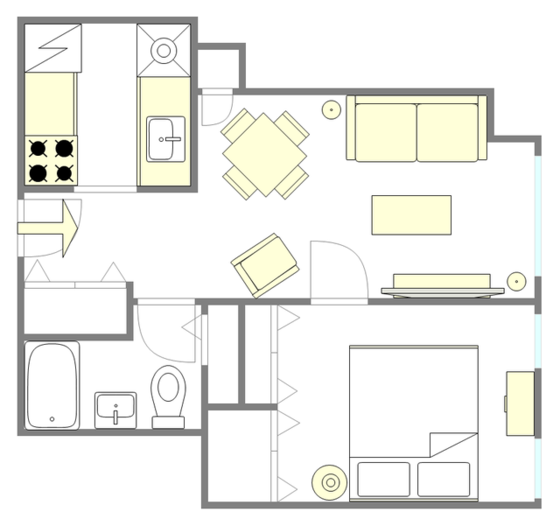 Apartment Upper West Side - Interactive plan