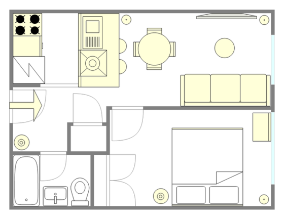 Appartement Chelsea - Plan interactif