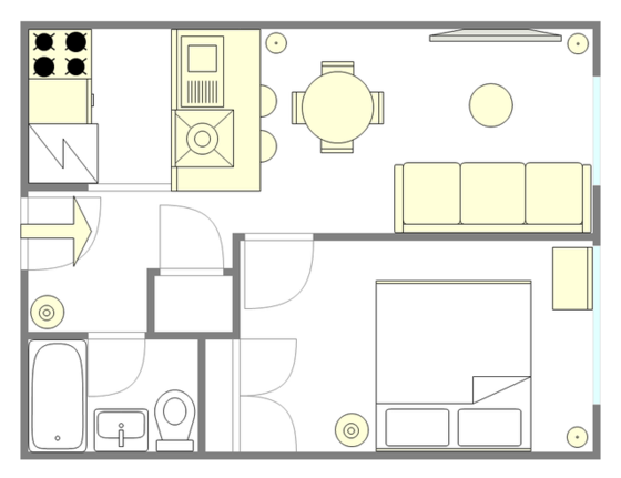 公寓 Chelsea - 平面图