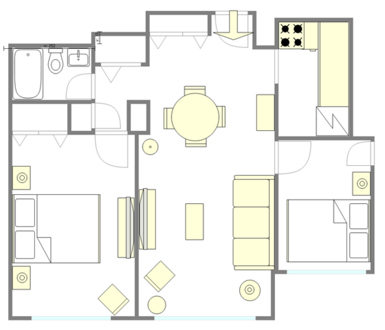 Appartement Upper East Side - Plan interactif