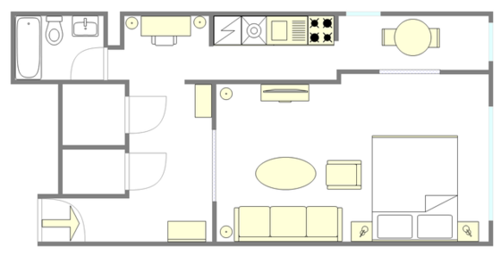 Apartment Carnegie Hill - Interactive plan