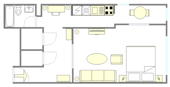 Apartamento Carnegie Hill - Plano interativo