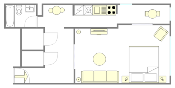 Appartement Carnegie Hill - Plan interactif
