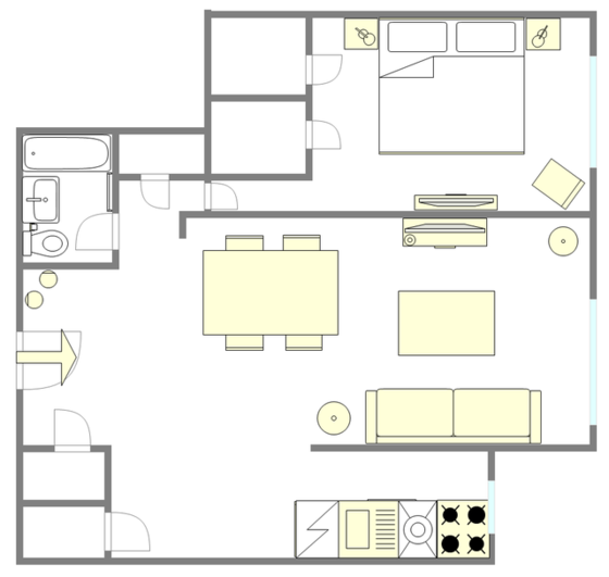 公寓 Midtown East - 平面图