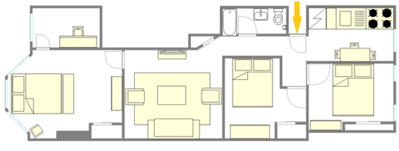 Apartamento Bushwick - Plano interativo