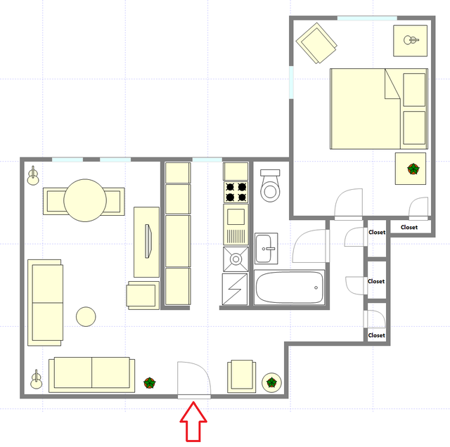 Moderner Wohnsitz Forest Hill - Interaktiven Plan